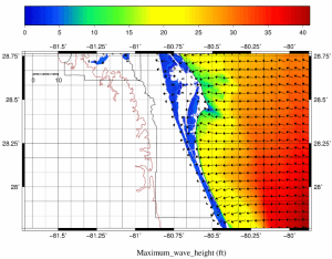 Coastal flood hazard model